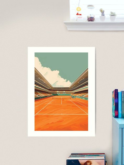 "French Open" Art Print for Sale by Ib1029 French Open Tennis, Tennis Tournament, Open Art, French Open, Australian Open, Tag Art, Cotton Paper, Science Poster, Stranger Things Fanart