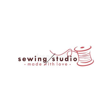 Needle Logo Design Sewing, Stitching Logo Design, Sewing Business Logo, Yarn Fashion, Sewing Logo Design, Graphic Designer Studio, Craft Boutique, Bold Logo Design, Sewing Logo