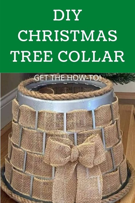 Laundry Basket Tree Collar Diy, Diy Christmas Tree Collar Laundry Basket, Diy Christmas Tree Collar, Tree Collar Christmas, Christmas Tree In Basket, Christmas Tree Collar, Holiday Diy Projects, Outside Christmas Decorations, Xmas 2024