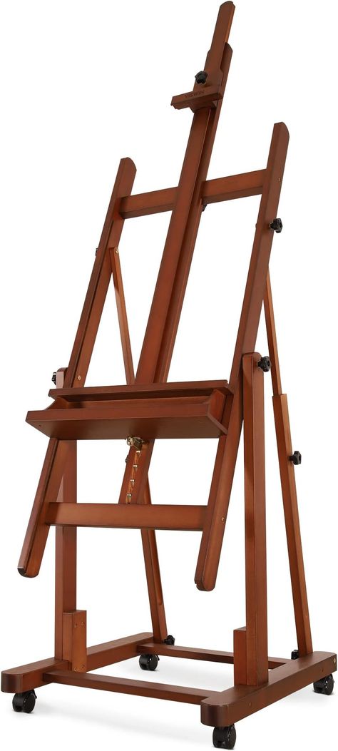 MEEDEN Studio H-Frame Easel -Adjustable Beech Wood Studio Art Easel, Painting Floor Easel Stand, Movable and Tilting Flat Available, Holds Canvas Art up to 77",Classic Walnut : Amazon.ca: Home Studio Easel, Painting Easel, Floor Easel, Art Studio Space, Artist Easel, Display Easel, Easel Stand, Art Easel, Art Friend