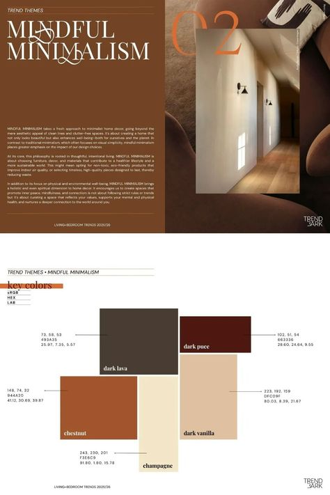 HOME LIVING 2025 TRENDS | New Trendbook Design Color Trends, Minimal Color Palette, 2025 Trends, Trends 2025, Bedroom Trends, Timeless Interiors, Interior Design Color, Living Bedroom, Trend Analysis