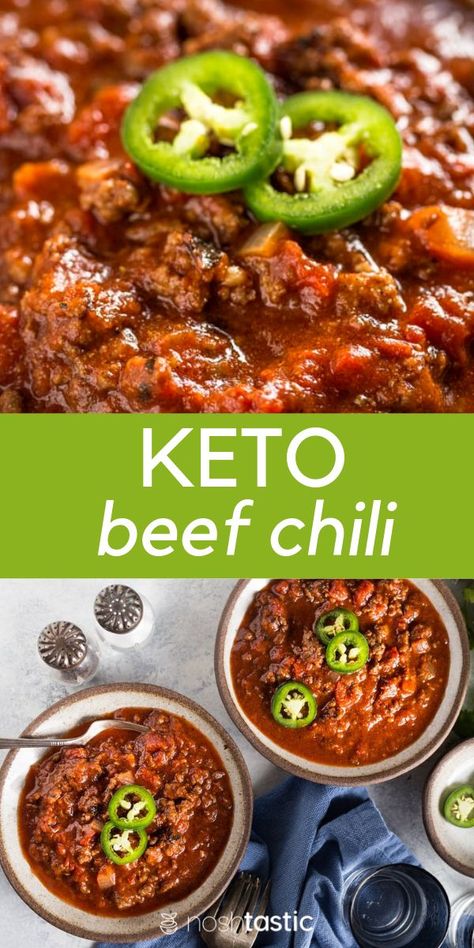 Keto Ground Beef Lunch Recipes, Healthy Ground Beef Chili Recipe, Chili Recipe For Diabetics, Best Keto Chili, Xyngular Recipes, Chili Recipe Video, Beef Spices, Chili Recipe Stovetop, Low Carb Chili Recipe