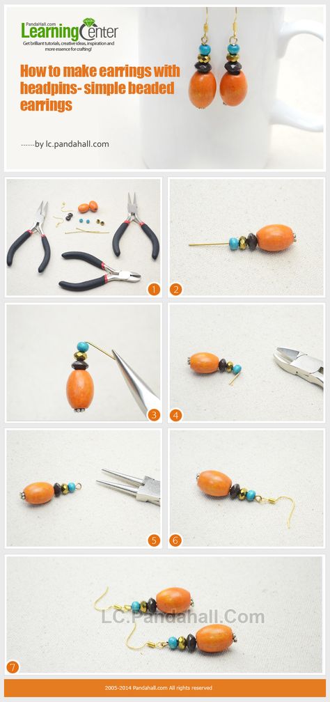 2 Steps to Make Drop Style Dangle Earrings for Beginners Diy Earrings For Beginners, Diy Earrings Dangle, Panda Hall, Jewels Diy, Beaded Items, Homemade Earrings, Make Earrings, Silver Jewelry Design, Love Jewelry