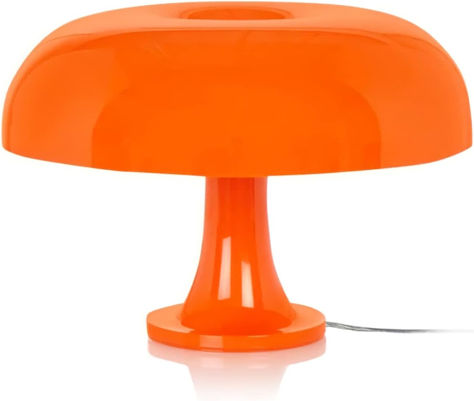 Aesthetic Modern Lighting for Bedroom | Cool Retro Living Room Decor (Orange) Living Room Decor Orange, Lamp For Room, Retro Living Room Decor, Modern Lamps Bedroom, Lighting For Bedroom, Retro Living Room, Mid Century Modern Lamp, Mid Century Modern Lamps, Orange Mushroom