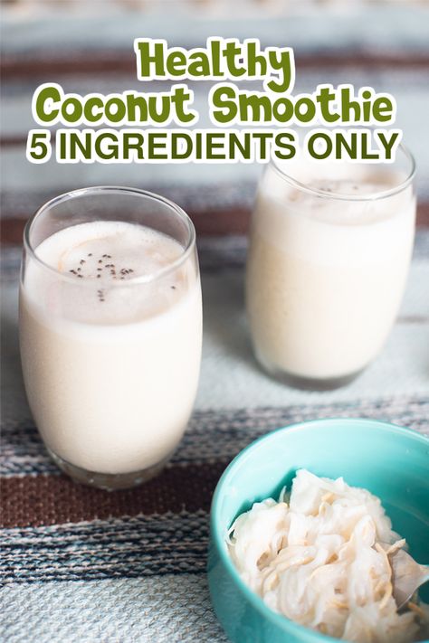 Coconut Meat Recipes, Best Breakfast Smoothies, Coconut Milk Drink, Coconut Smoothie Recipe, Coconut Meat, Coconut Milk Smoothie, Nutritious Smoothie Recipes, Refreshing Snacks, Breakfast Smoothie Recipes