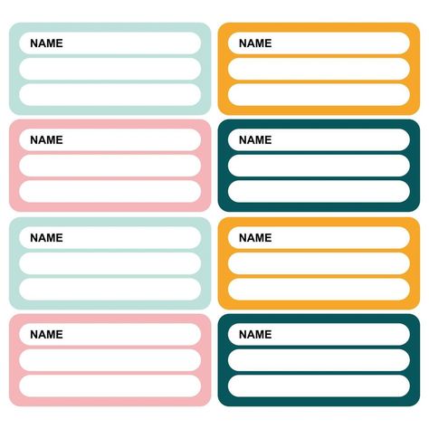 Name Template For Notebook, Name Tag For Notebook, Notebook Name Labels, Name Tag Templates Printable Labels Free, Book Name Tags, Subject Name Printable, Notebook Labels Printable Aesthetic, Label Buku, Tamil Worksheet