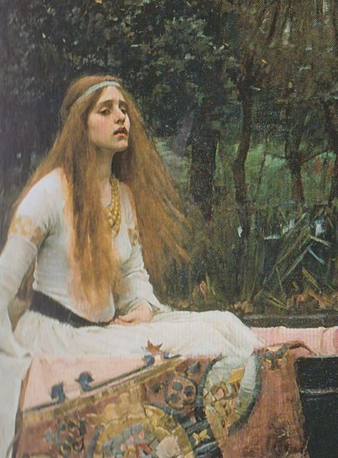 Pre Raphaelite Art: The Lady (detail) John William Waterhouse "The Lady of Shallot" Waterhouse Paintings, John Waterhouse, Lady Of Shalott, Art Mini Toile, Pre Raphaelite Paintings, The Lady Of Shalott, Pre Raphaelite Brotherhood, Pre Raphaelite Art, John Everett Millais