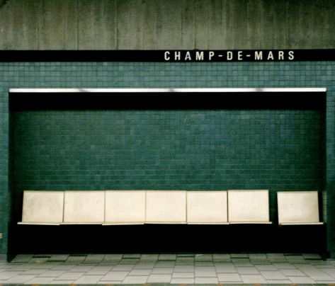 - Metro Paris, Color Mood, Paris Metro, U Bahn, Green Rooms, Color Stories, Public Space, Color Inspiration, Montreal