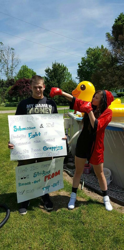 Boxing Promposal Ideas, Duck Pool, Homecoming Poster, Homecoming Poster Ideas, Asking To Prom, Homecoming Posters, Dance Proposal, Hoco Ideas, Prom 2022