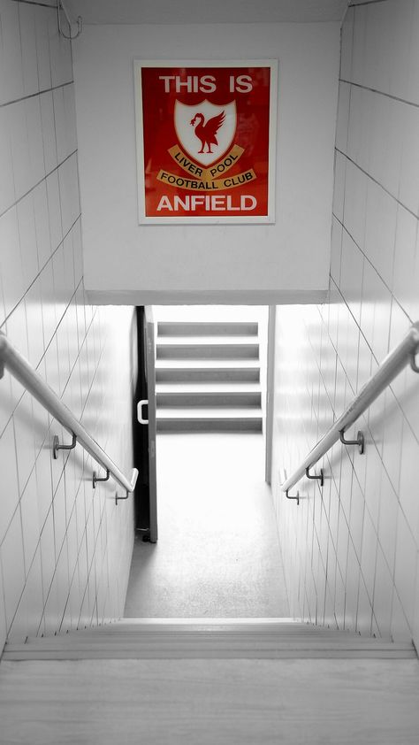 Wallpaper of inside stadium of anfield Anfield Wallpapers Iphone, This Is Anfield Wallpaper, Anfield Aesthetic, Liverpool Wallpapers Art, Ynwa Liverpool Wallpaper, Anfield Stadium Wallpaper, Liverpool Wallpapers Iphone, Anfield Wallpaper, Iphone13 Wallpaper