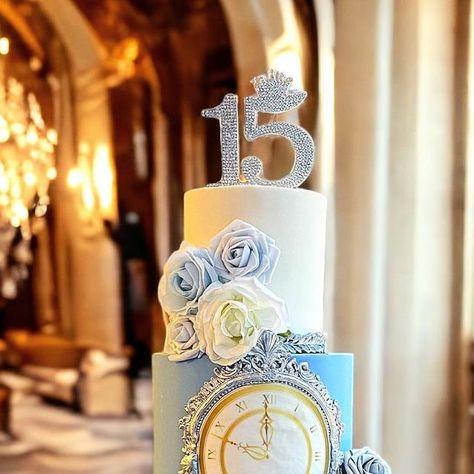 Hanoli Cakes NY on Instagram: "We are always captured by a Cinderella cake!  #sweet16ideas #sweet16party" Cinderella Sweet 16 Cake, Cinderella Cake Quinceanera, Cinderella Quince Cake, Cinderella Themed Food, Cinderella Dessert Table, Cinderella Sweet 16 Ideas, Cinderella Cake Ideas, Quinceañera Cake Ideas, Luxury Cake Design