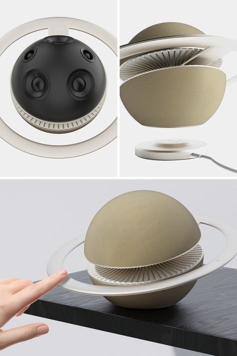 Saturn-Inspired Bluetooth Speaker is a Sculptural Marvel with Superior Sound. Learn More! Circular Product Design, 3dprinting Ideas, Bluetooth Speakers Design, Wall Speakers, Visual Literacy, Cmf Design, Cool Bluetooth Speakers, Appliances Design, In Wall Speakers