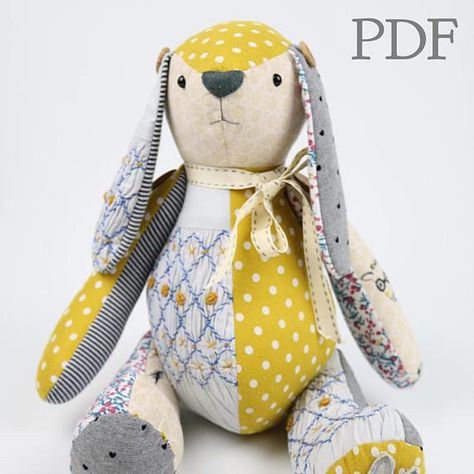 Check out this huge list of over 50 bunny sewing patterns. Includes free bunny sewing patterns too! Sock bunnies, felt bunnies, plush bunnies, something to sew for everyone's Easter basket. Memory Bears Pattern Free, Bunny Sewing, Memory Bears Pattern, Bear Patterns Free, Teddy Bear Sewing Pattern, Bunny Soft Toy, Memory Bears, Stuffed Bunny, Soft Toy Patterns