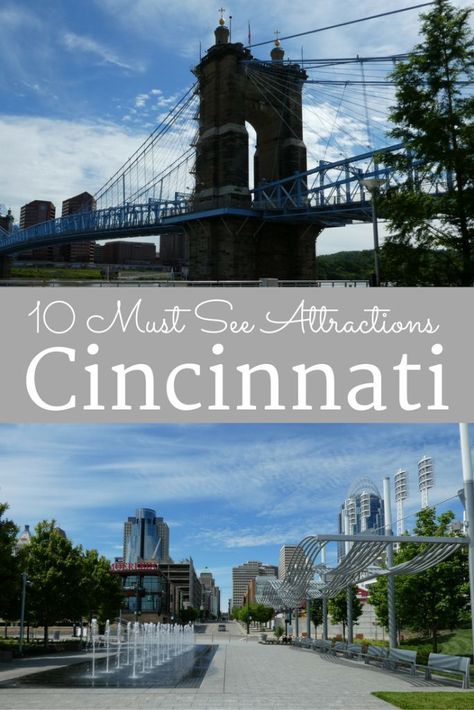 Top 10 Things to do in Cincinnati, Ohio #Cincinnati #top10 #parks #travel Things To Do In Cincinnati, Ohio Travel, Midwest Travel, Ohio Usa, Cincinnati Ohio, United States Travel, Weekend Trips, Summer Travel, Vacation Spots