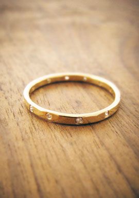 Gold wedding band with diamonds Wedding Band With Diamonds, Simple Wedding Band, Band With Diamonds, Melissa Joy Manning, Yellow Gold Wedding Band, White Diamond Ring, Put A Ring On It, Diamond Wedding Band, Simple Wedding