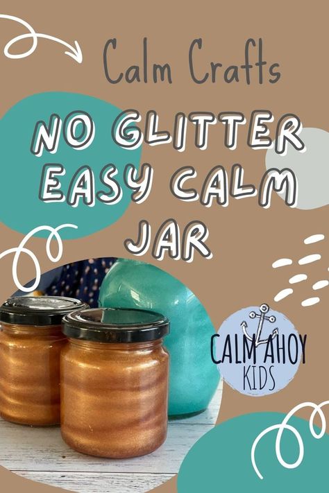 Make this easy calm jar recipe with just 2 ingredients, one being water and the other edible shimmer powder used for cake decorating. Whether you’ve tried a glitter jar or sensory bottle before, give this easy DIY a try and hopefully you and your kids will love it too! Mica Powder Sensory Bottle, Sensory Jars Diy, Calm Jar, Calming Jars, Glitter Jars Diy, Calming Bottle, Calming Jar, Calm Down Bottle, Calm Corner