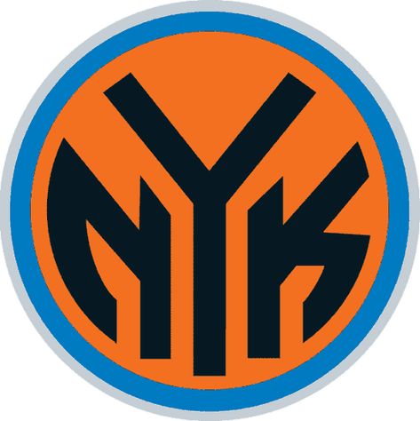 This New York Knicks logo is based on the old NYC subway tokens, which makes it even cooler. Knicks Logo, New York Knicks Logo, Nba New York, Ny Knicks, Nba Logo, Old Logo, National Basketball Association, Nba Teams, Basketball Teams