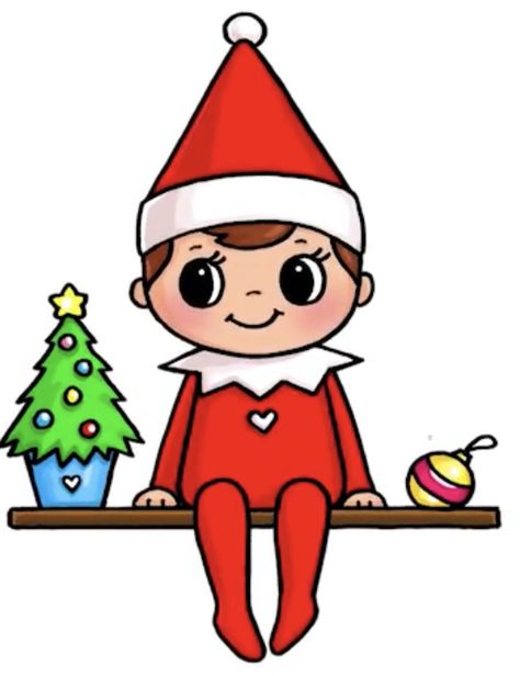 Cute Christmas Drawings Easy, Breakable Bear, Christmas Pictures To Draw, Christmas Sneakers, Elf Cartoon, Easy Christmas Drawings, Elf Drawings, Christmas Cartoon Characters, Christmas Window Painting