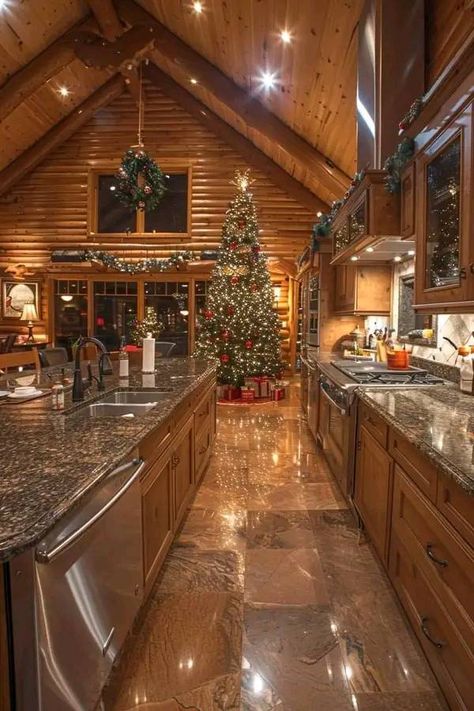 Winter And Christmas Scenery  🎅❄🎄❄⛄❄🎁 | This is a pretty Cabin for Christmas | Facebook Pretty Cabin, Tennessee Christmas, Winter And Christmas, Christmas Scenery, Inside Decor, Christmas House, Winter Travel, Christmas Time, Tennessee