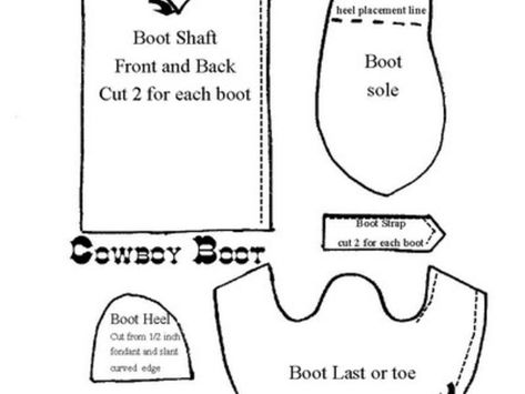 Grown-Up Cowboy Boot - CakeCentral.com Cowboy Boot Template Free Printable, Fondant Cowboy Boots, Diy Cowboy Boots, Cowboy Boot Pattern, Cowgirl Stuff, Boots Patterns, Boot Straps, Templates Printable Free, Cowboy Boot