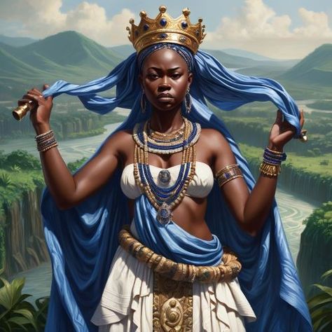 Oba : The River Goddess - Mythlok River Goddess, Yoruba Culture, Yoruba People, World Mythology, Warrior Spirit, Thunder And Lightning, Warrior Queen, Three Kings, Feminine Power