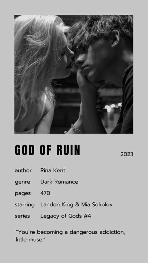 Landon King Mia Sokolov Aesthetic, Landon King And Mia, God Of Ruin Mia Sokolov, Legacy Of Gods Rina Kent Aesthetic, God Of Ruin Rina Kent Aesthetic, God Of Ruin Rina Kent Quotes, Nikobran Rina Kent, Landon King Mia Sokolov, Mia Sokolov God Of Ruin