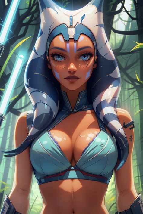 Star Wars Ahsoka Hot, Ashoka Star Wars, Gijinka Pokemon, Ashoka Tano, Oc Manga, Star Wars Models, Star Wars Characters Pictures, Star Wars Ahsoka, Star Wars Drawings