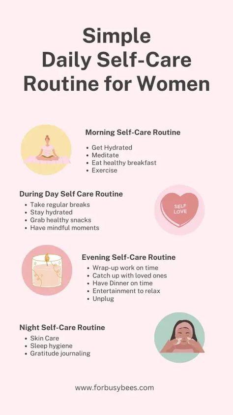 daily self care routine checklist Creating Routines Daily Schedules, Everyday Routine Schedule For Women, Full Body Self Care Routine, Nightly Self Care Routine, Daily Rituals Self Care, Self Care Regimen, Self Care Tips Daily Routines, Daily Self Care Routine For Women, Simple Self Care Ideas