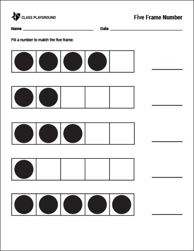 Printable Five Frame Number Five Frames Printable, Morning Binder, Kids Summer Schedule, Christmas Language Arts, Proportions Worksheet, Preschool Skills, Frame Arrangement, Mom Coloring Pages, Nouns Worksheet