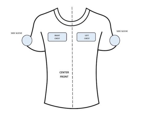 Embroidery Placement Guide: How to Position Your Stitch Outs Embroidery Placement Guide, Embroidery Placement, Embroidery Business, Logo Placement, Shirt Embroidery, Large Shirts, Sewing Tips, Diy Embroidery, Zipper Hoodie