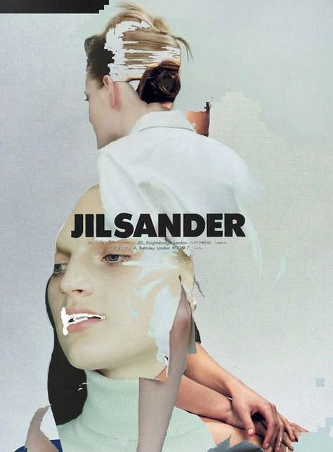 Jill Sander, Design, Collage Mises En Page Design Graphique, Plakat Design, Takashi Murakami, Fashion Portfolio, Fashion Collage, Fashion Advertising, Fashion Graphic, A Collage, Design Typography