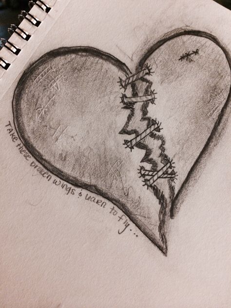 Shit happens #doodles #heart #drawing #brokenheart #shithappens #beattlesquotes Break Up Doodles, Beautiful Heart Drawing, Stitched Heart Drawing, Secrets I Have Held In My Heart Drawing, Drawing Hearts Doodles, Heart Break Drawing Base, Love Heart Drawing Aesthetic, Grunge Heart Drawing, Finish The Heart Drawing