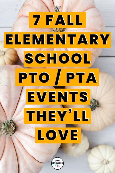 This post has 7 ideas for family fun events that are absolutely perfect for the Fall season that are easy to plan, always draw a big crowd and set up your  PTO, PTA or other school parent group for success for the school year! Great ideas for Family Fun and Programming Chairs. Get these events scheduled on the school calendar now! Pta Give Back Ideas, Whole School Event Ideas, Fall Pto Events, Recreation Program Ideas, Pta Food Ideas, Pto Craft Fair, Fall School Event Ideas, Parent Council Fundraising Ideas, Fun Day At School Ideas