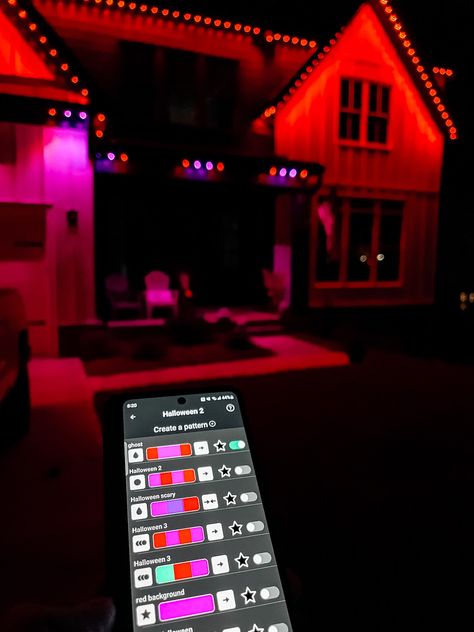 Light up your home this Halloween with Gemstone Lights. Their app has so many preset color combinations to easily light up your house! Gemstone Lights, Halloween Exterior, Outdoor Led Lights, Exterior Lights, Lighting Pattern, Lightroom Filters, Outdoor Christmas Lights, Led Outdoor Lighting, Lightroom Presets Free