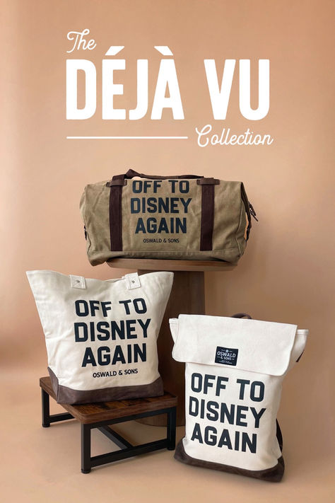 A collection of vintage-inspired bags perfect for your next trip to the Disney parks.  disney travel - disney bags - disney world trip - disneyland vacation Disney World Park Bag, Disney Tote Bags, Disney Tote, Travel Disney, Disney Magic Bands, World Trip, Cruise Trip, Disneyland Vacation, Disney Bags