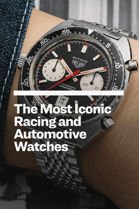 Watches for car enthusiasts, motorsports, and generally driving fast. Racing Watch, Driving Fast, Car Enthusiast, Watch Brands, Cool Cars, Motorsport