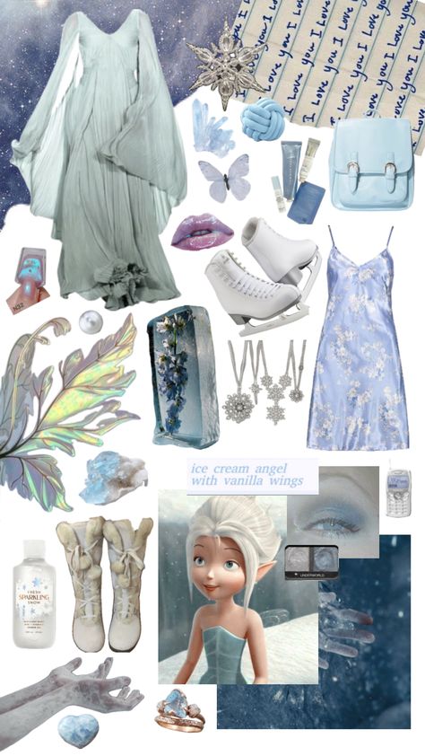 #periwinkle #periwinkleaesthetic #fairy #shuffles #moodboards #icefairy #winterfairy #beauty #moodboard #blueaesthetic #style #styleinspo ##outfitinspo Winter Fairy Party, Periwinkle Fairy, Tinkerbell Outfit, Fairies Aesthetic, Beauty Moodboard, Soft Autumn Palette, Mermaid Photography, Fairy Outfit, Fashion Illustrations Techniques