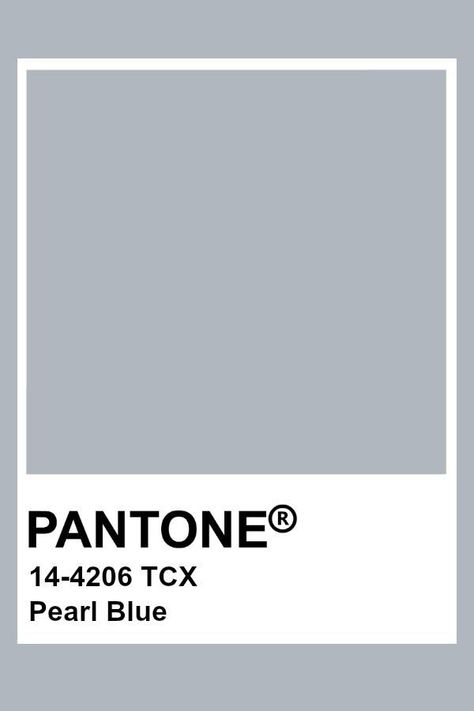 Pantone Pearl Blue Pantone Light Gray, Greyish Blue Aesthetic, Pantone Azul, Highlight Colors, Pantone Tcx, Colour Names, Pantone Color Chart, Pantone Swatches, Pantone Palette