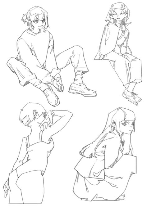 Sketch Poses, Body Reference Drawing, 캐릭터 드로잉, Drawing Expressions, 인물 드로잉, Dynamic Poses, Figure Drawing Reference, Art Poses, 영감을 주는 캐릭터