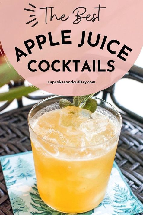 If you're looking for the best fall drink ideas, these apple juice cocktail recipes are for you. With rum, tequila, whiskey or vodka, apple juice makes a good cocktail mixer for a slightly sweet treat. These are the best alcoholic drinks for fall because they can be served to a crowd or made for yourself. Whether you need a drink to serve at a fall harvest party or just popular cocktails, you'll find it here. Visit the blog to get the recipes for apple juice mixed drinks! I Food and Drink Simple Mixed Drinks, Juice Cocktail Recipes, Drinks For Fall, Best Alcoholic Drinks, Apple Juice Cocktail, Apple Cocktail Recipes, Apple Juice Drinks, Apple Juice Recipe, Apple Cider Punch