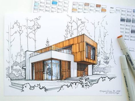 Interior Architecture Sketch, Landscape Diagram, House Design Drawing, Watercolor House Painting, Furniture Design Sketches, Perspective Drawing Architecture, Building Aesthetic, Interior Design Renderings, Interior Architecture Drawing