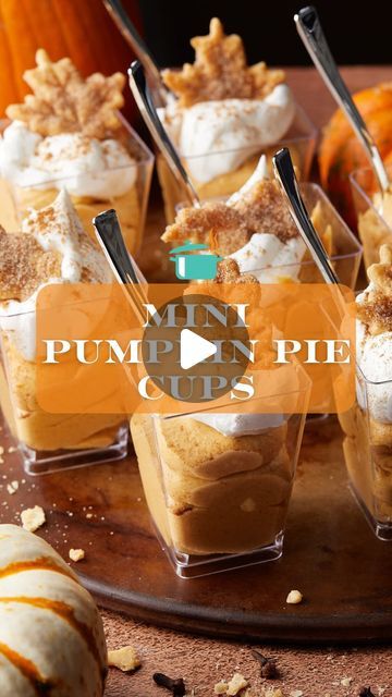 Brianna May on Instagram: "Comment “recipe please” below & I will message you the recipe for these Mini Pumpkin Pie Cups! ✨ 

You can also go to my profile and then tap the link in my bio or google “mini pumpkin pie cups bri”.

#minidesserts #pumpkinpiecups #fallrecipes #pumpkinpie #sweettreats #holidaydesserts #dessert" Pumpkin Pie Cups, Google Mini, Mini Pumpkin Pie, Pie Cups, Mini Pumpkin Pies, October 1, Mini Desserts, Holiday Desserts, My Profile