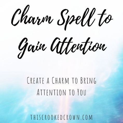 A simple but effective charm to gain attention. This can be used when you want to be flattered, charm someone at a bar or club, show well at an audition or interview, or stand out in a crowd. I wouldn't particularly consider this a kind spell. It gains attention, but it doesn't necessarily gain good … Continue reading A Charm Spell to Gain Attention Spell To Get Someones Attention, Attention Spell, Charm Spell, Glamour Spell, Crowd Drawing, Spiritual Tips, Charmed Spells, Stand Out In A Crowd, Charmed Tv Show