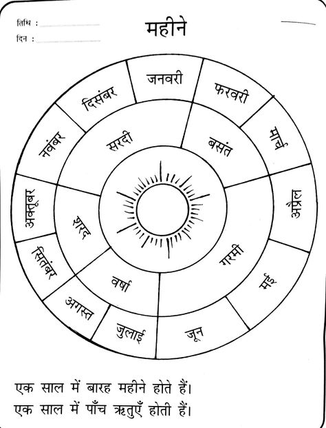 Grammar Work, Hindi Poems For Kids, Clock Face Printable, Grammar Chart, Hindi Grammar, School Art Activities, Hindi Language Learning, Work Sheet, Learn Hindi