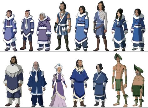 Southern Water Tribe Clothes, Avatar The Last Airbender Clothes Design, Atla Water Tribe Clothes, Avatar The Last Airbender Water Tribe, Watertribe Outfits, Avatar Water Tribe Clothes, Waterbender Clothes, Water Nation Clothes, Water Tribe Hairstyles