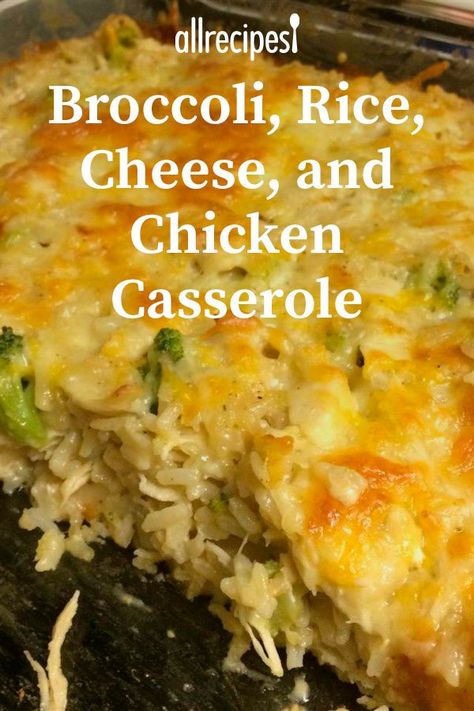 Broccoli, Rice, Cheese, and Chicken Casserole | "5 Stars because it is super easy, super quick, super yummy, and all 4 kids LOVED it, even my green-aversion kid who doesn't eat veggies." #dinnerideas #dinnerrecipes #dinnerdishes #familydinnerideas #casserole #casserolerecipes #hotdish Broccoli Rice And Chicken, Rice And Chicken, Chicken Broccoli Rice Casserole, Cheese Rice, Eat Veggies, Broccoli Rice, Yummy Casseroles, Tater Tots, Easy Casserole Recipes