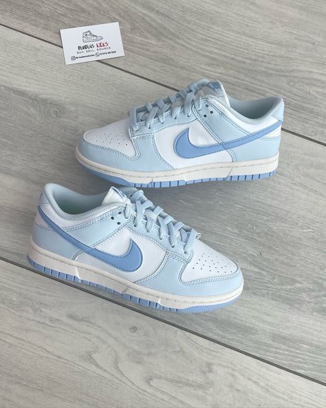 The Blue Tint Next Nature Dunks Now Instock in All Sizes 🦋 - Guaranteed 100% Authentic - Ships Within 3 Days Get Yours Now Via Link in Bio 🛍️ www.reubenskicks.com 🌐 Nike Air Force 1 Blue And White, Next Nature Dunks, Nike Dunks Low Blue, Light Blue Sneakers Outfit, Light Blue Dunks, Shoes To Get, Cute Dunks, Cute Blue Shoes, Blue Nike Dunks