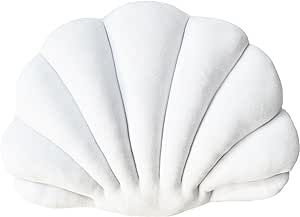 YRXRUS Shell Pillow, White Seashell Pillow, Patio Shell Shaped Pillow, Accent Ocean Series, Ultra Soft Velvet Cushion for Bed Living Kids Room 3D Insert Pillow 14X11 Inch Cushion For Bed, Shell Pillow, Seashell Pillow, Car Seat Pillow, Shaped Pillow, Velvet Cushions, Soft Velvet, Decorative Cushions, Sea Shells