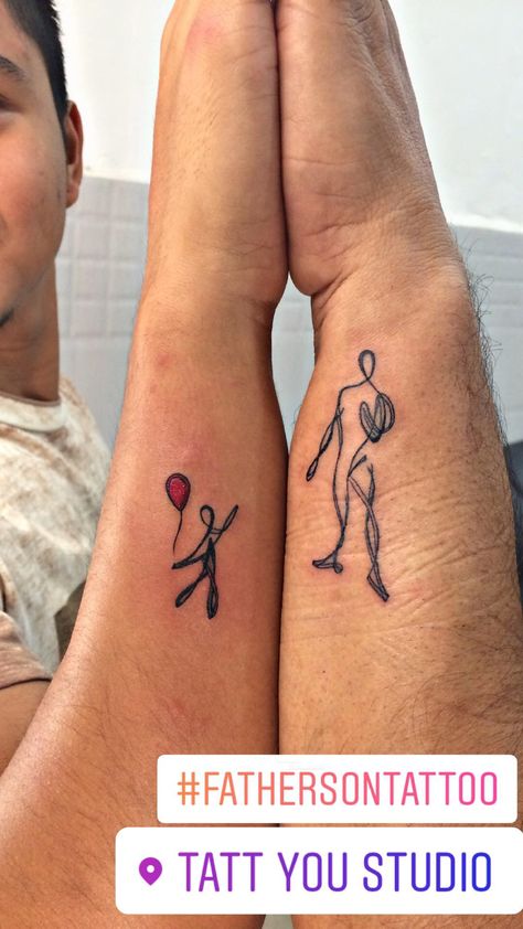 Tattoo Father And Daughter, Father Son Tattoo Ideas, Son Tattoo Ideas, Father Son Tattoo, Son Tattoos, Son Tattoo, Tattoo For Son, Dad Tattoos, Matching Tattoo