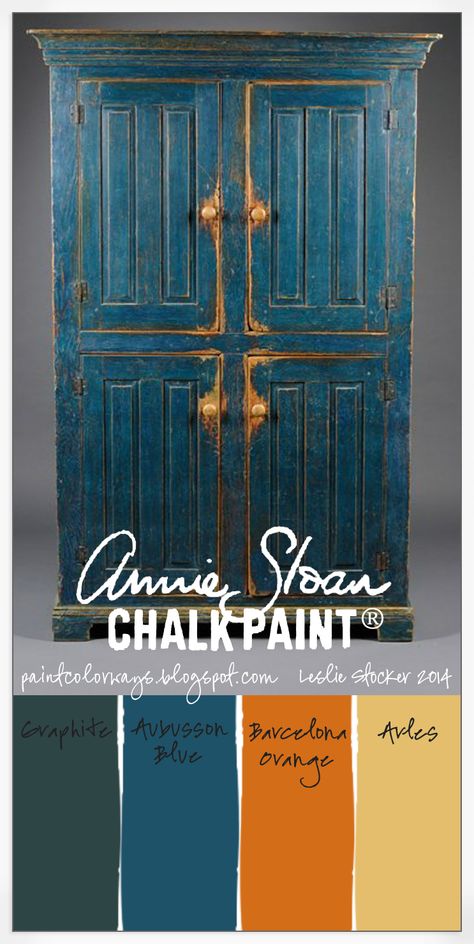 Something Blue Annie Sloan Painted Furniture, Blue Cabinet, College House, Chalk Paint Colors, Chalk Paint Projects, Refinished Furniture, Annie Sloan Paints, Paint Projects, Distressed Furniture